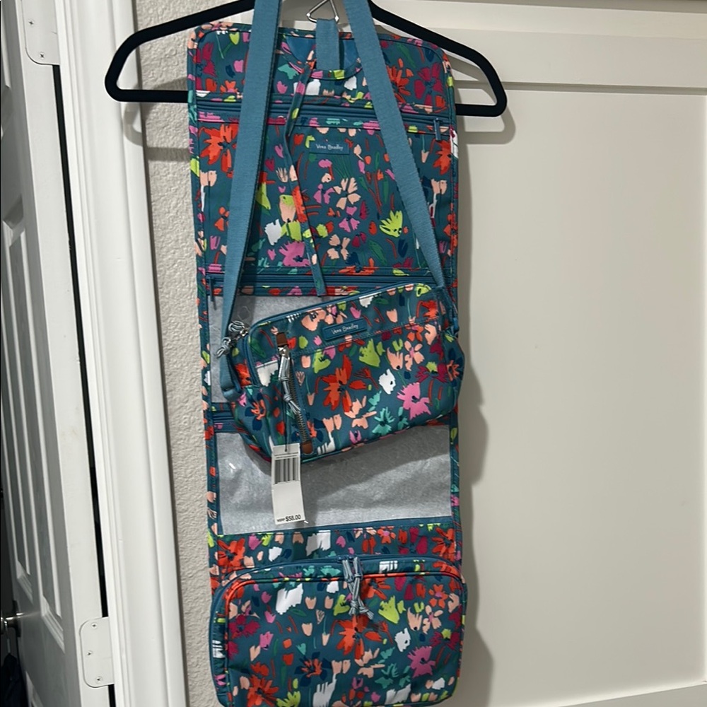 Floral Travel Bag Set with Crossbody